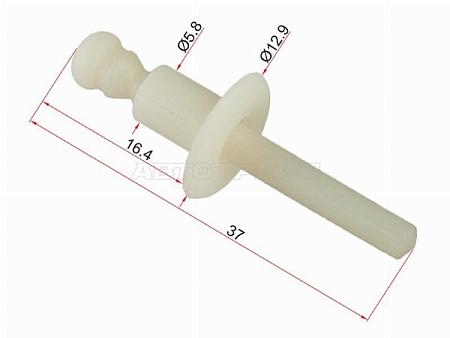 Клипса заклепка пластиковая (1 шт.)