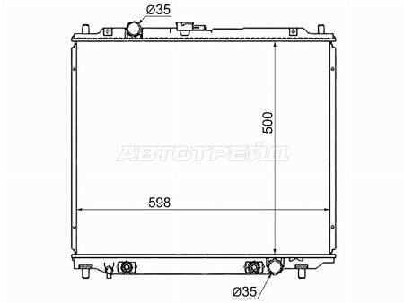 Радиатор Mitsubishi Pajero 91-00