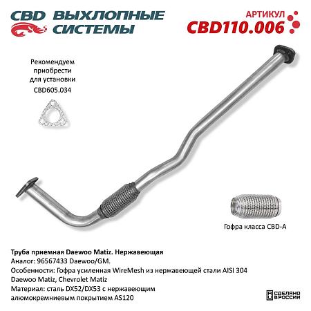 Труба приемная CBD110.006