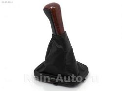 AZARD КПП00060 Ручка КПП с чехлом и рамкой ВАЗ 2110-12 натуральная кожа дерево КПП00060