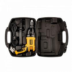 DENZEL 26312 Дрель ударная ID-1050-2, 1050Вт, 0-3000/0-1100 об/мин, 0-48000/0-17600 уд/мин, 2 скор. 26312