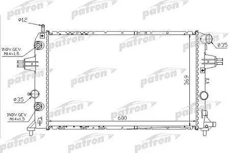 PRS3584 Радиатор системы охлаждения