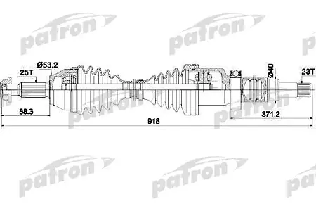 PDS0451 Полуось