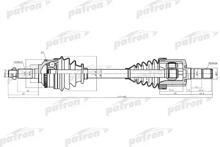 PDS2922 Полуось