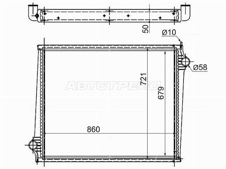 Радиатор Scania 4-Series 96-07