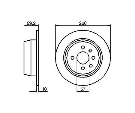 Диск торм задний 0986478086