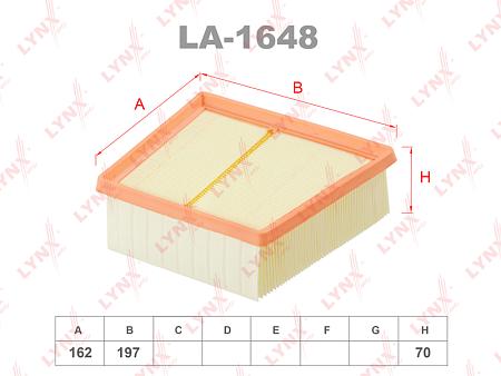 Фильтр воздушный FORD FIESTA 08- LA-1648