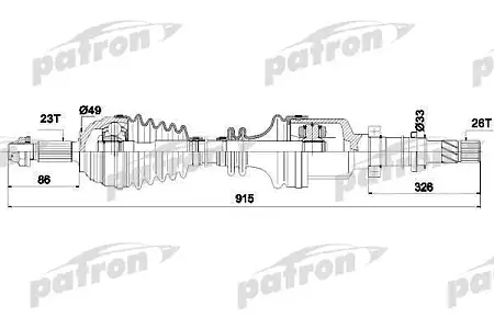 PDS0266 Полуось