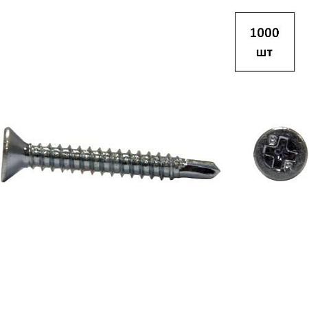 Саморез 3.9х16 потай.гол.со сверлом DIN 7504P оц. 1000шт FORTLUFT sts026412