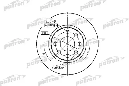 PBD1624 Диск тормозной