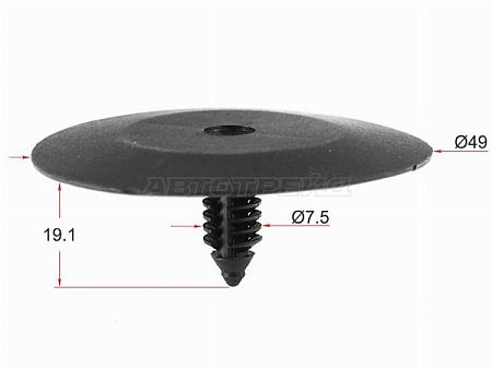 Клипса обшивки капота GM (1 шт.)