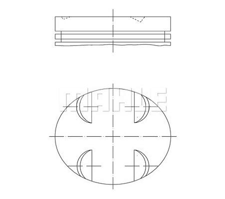 Поршень в комплекте 0052400