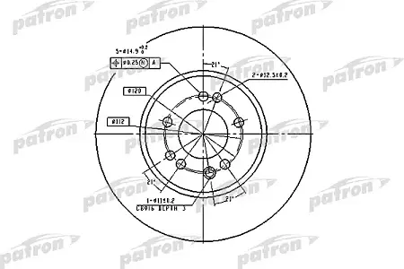 PBD1585 Диск тормозной