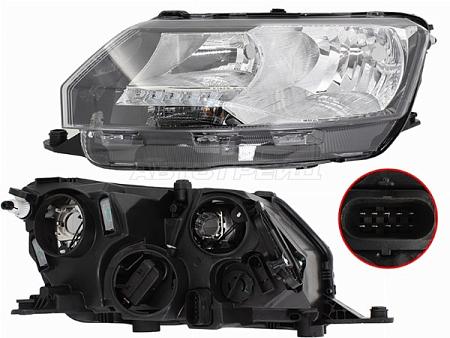 Фара Skoda Rapid 17-20 (Слева/ Галоген/ ДХО)