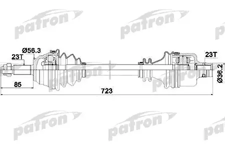 PDS0035 Полуось