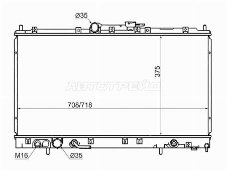 Радиатор Mitsubishi Galant 96-03