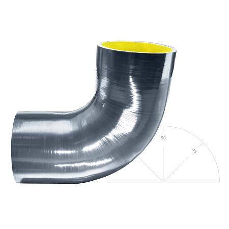 Силиконовый изгиб-переходник 76-83мм 90 градусов shb768390