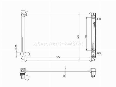 Радиатор Toyota Sienna 03-09