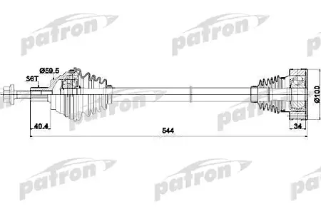 PDS0253 Полуось