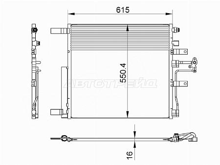 Радиатор кондиционера Dodge Ram 08-19
