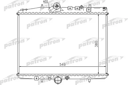 PRS3579 Радиатор системы охлаждения