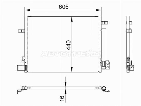 Радиатор кондиционера Chevrolet Camaro 15-23