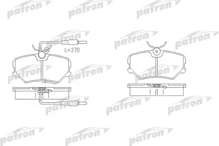 PBP540 Колодки тормозные дисковые