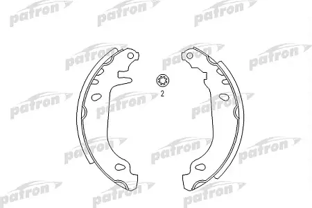 PSP337 Колодки тормозные барабанные