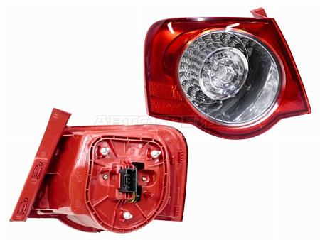 Фонарь задний Volkswagen Passat 05-11 (Слева/ 4D SED)