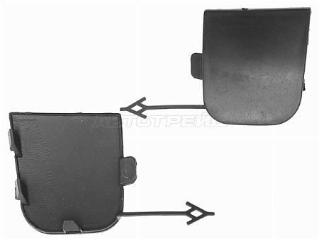 Заглушка под крюк Chery Tiggo 7 Pro 19- (Спереди)