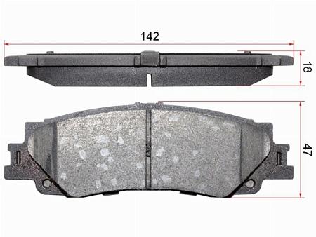 Колодки тормозные (Сзади) Toyota Land Cruiser (J300) 21-