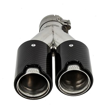 Карбоновая насадка BMW M-style 80x2 мм mt332r