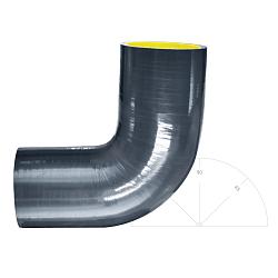 Силиконовый изгиб 63мм 90 градусов shb6390