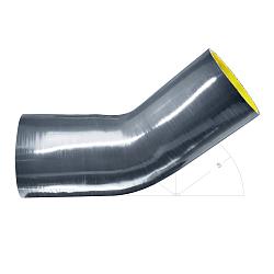 Силиконовый изгиб-переходник 76-83мм 45 градусов shb768345