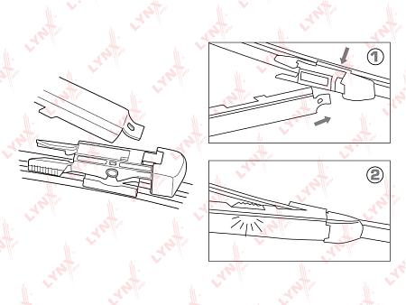 Щетка стеклоочистителя задняя LR42H