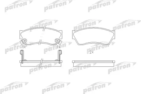 PBP588 Колодки тормозные дисковые