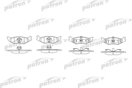 PBP7012 Колодки тормозные дисковые