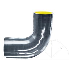 Силиконовый изгиб-переходник 57-70мм 90 градусов shb577090