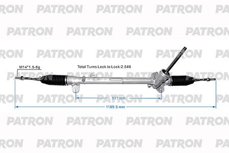 PSG1045 Рейка рулевая