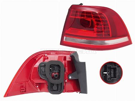 Фонарь задний Volkswagen Touareg 10-18 (Справа/ LED)