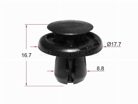 Клипса крепежная SAT ST-KJ-338 (1 шт.)