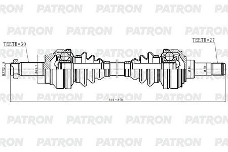 PDS0599 Полуось