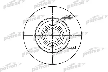 PBD2597 Диск тормозной