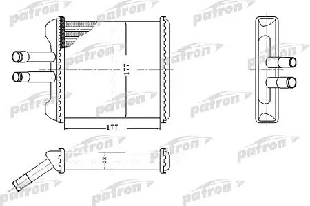 PRS2083 Радиатор отопителя