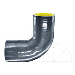 Силиконовый изгиб-переходник 50-57мм 90 градусов shb505790