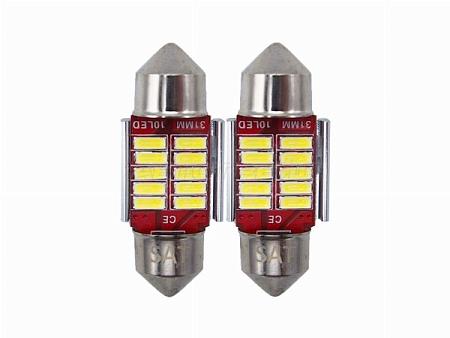 Лампа (C5W/ LED/ Комплект/ 12V C5W 9x31мм Canbus)