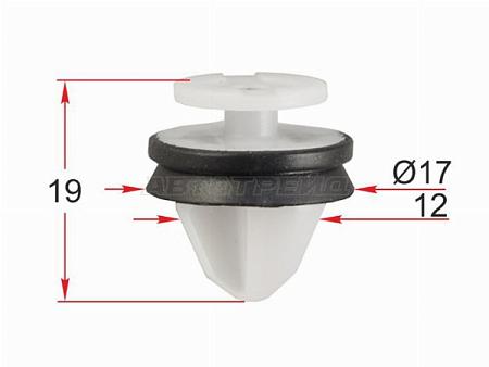 Клипса обшивки двери RENAULT/PEUGEOT/FIAT (1 шт.)