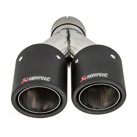 Карбоновая насадка Akrapovic Style 90x2 мм MT213R