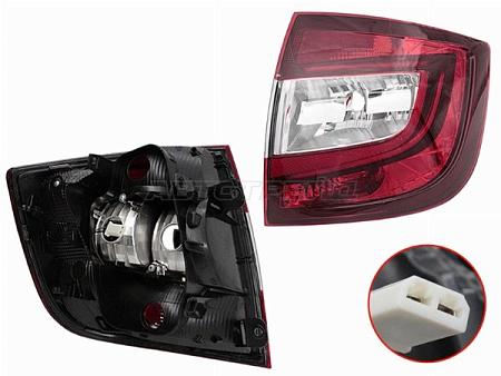 Фонарь задний Skoda Rapid 17-20 (Справа/ LED)
