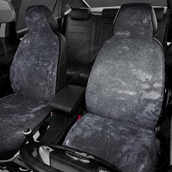 Меховые накидки, комплект на весь салон, 5шт. (натуральная овчина, короткий ворс) Цвет: КОРИЧНЕВЫЙ NAK32-0515